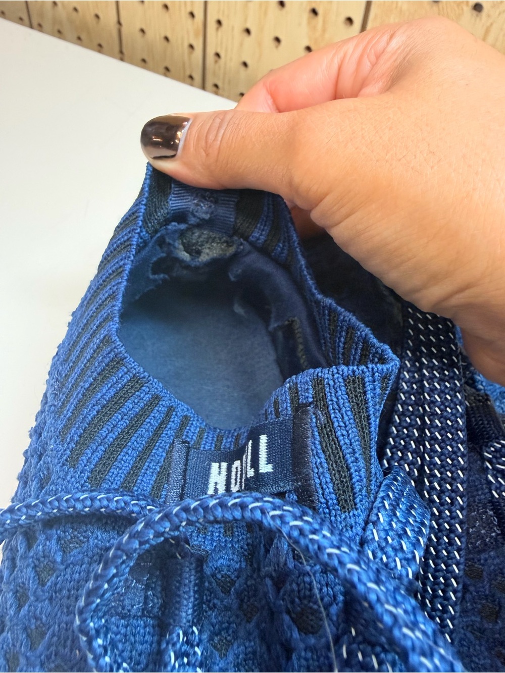 NOBULL Allday Navy Knit Slip-On Sneakers - Picture 6 of 10